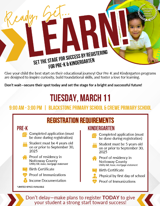Pre-K and Kindergarten Registration