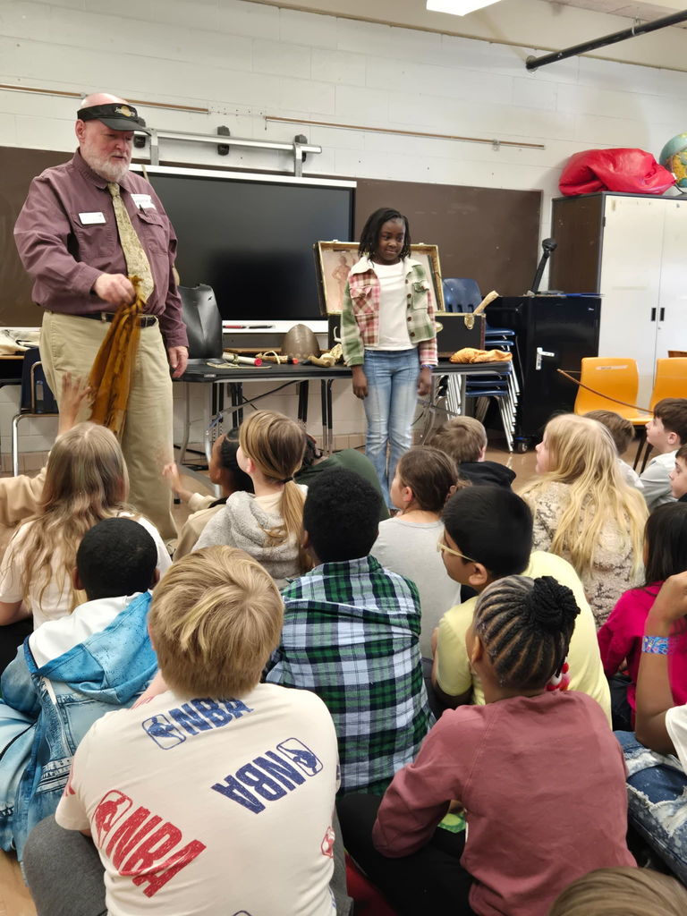 Jamestown Outreach Program with 4th Grade