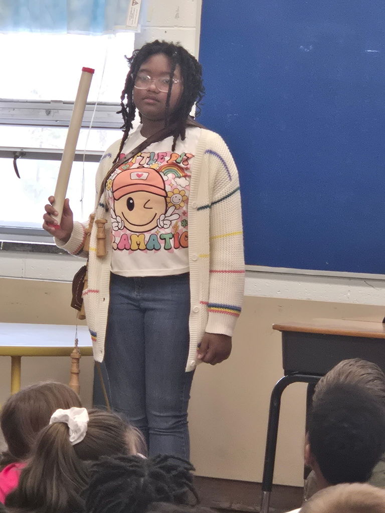 Jamestown Outreach Program with 4th Grade