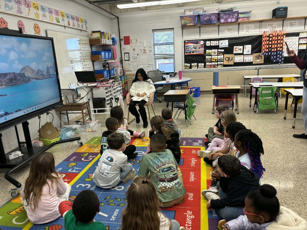 Our visit with NHS Cougar Cafe students and staff.