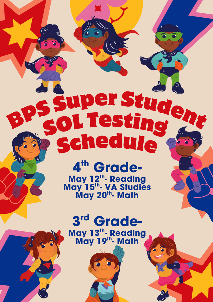 SOL Testing Schedule
