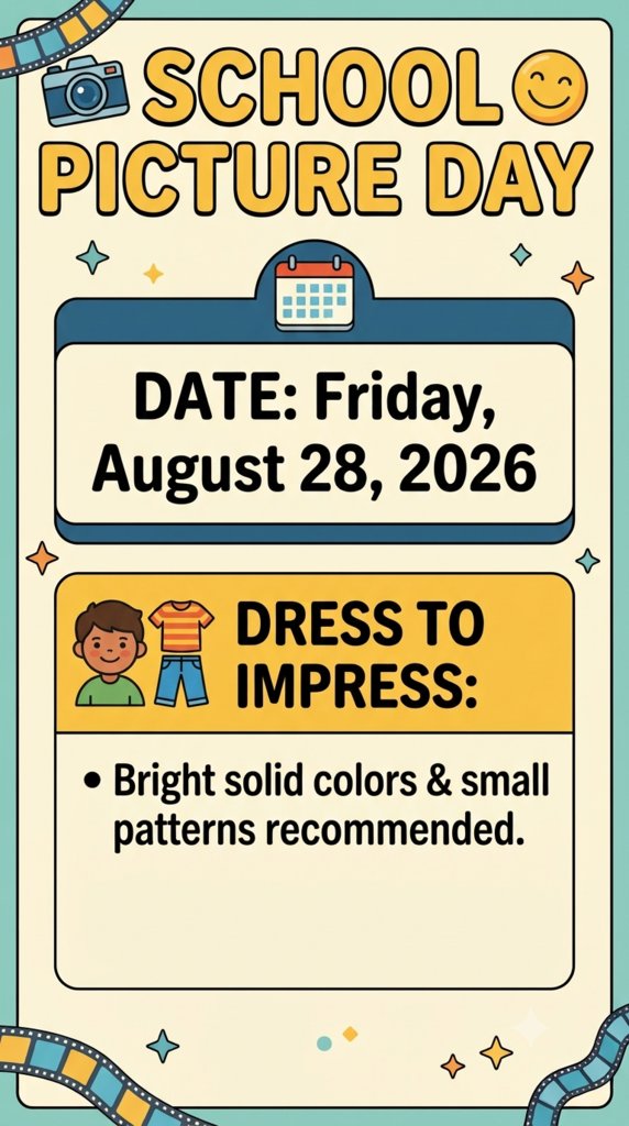 Picture Day Flyer