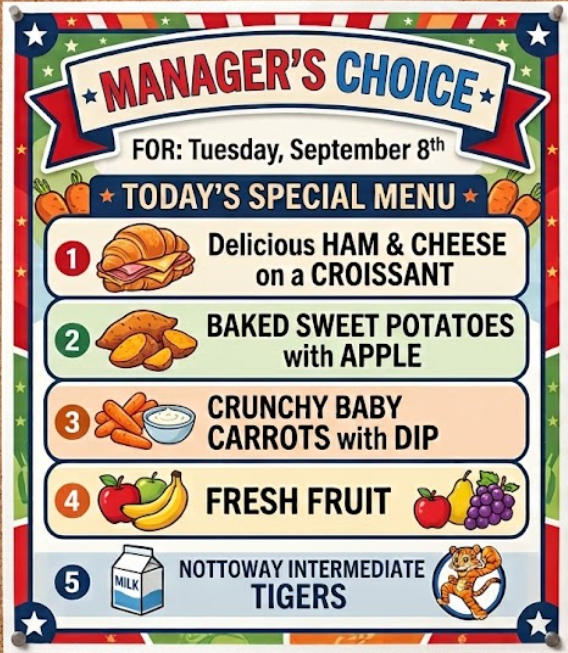 Manager's Choice Menu