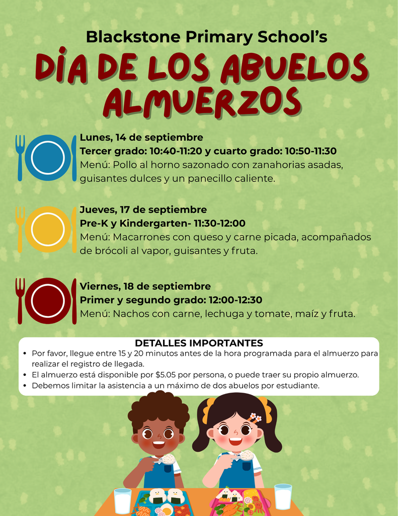 Grandparents Day Luncheons- Spanish