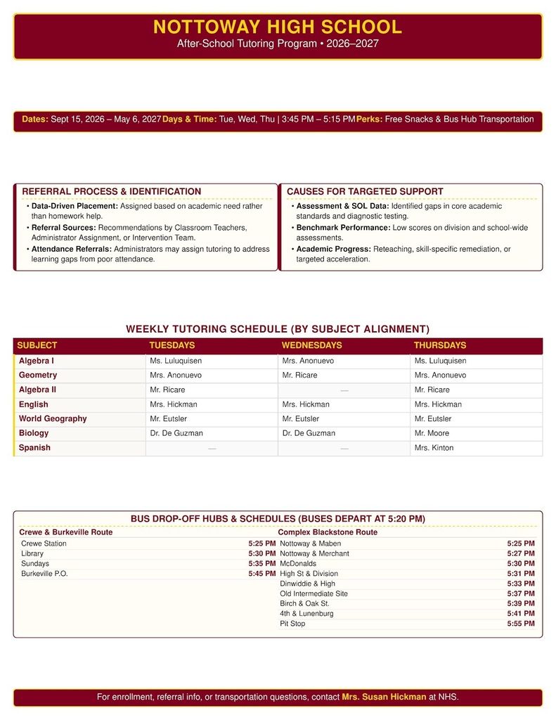 After-School Tutoring Flyer