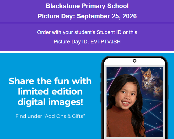 Picture Day: Friday, September 25, 2026