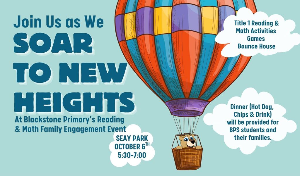 Reading & Math Family Engagement Event Flyer