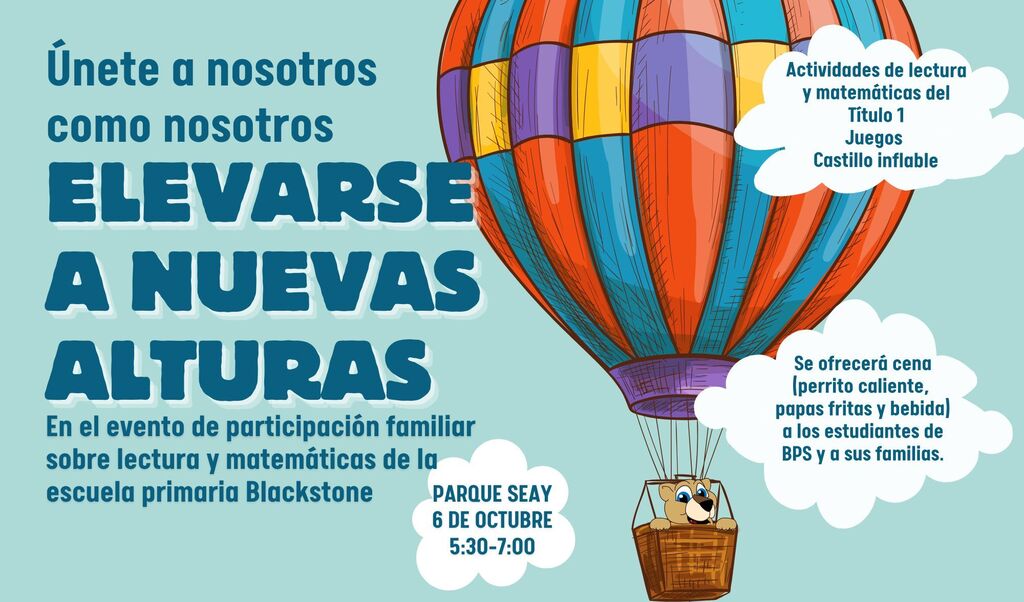Reading & Math Family Engagement Event Flyer