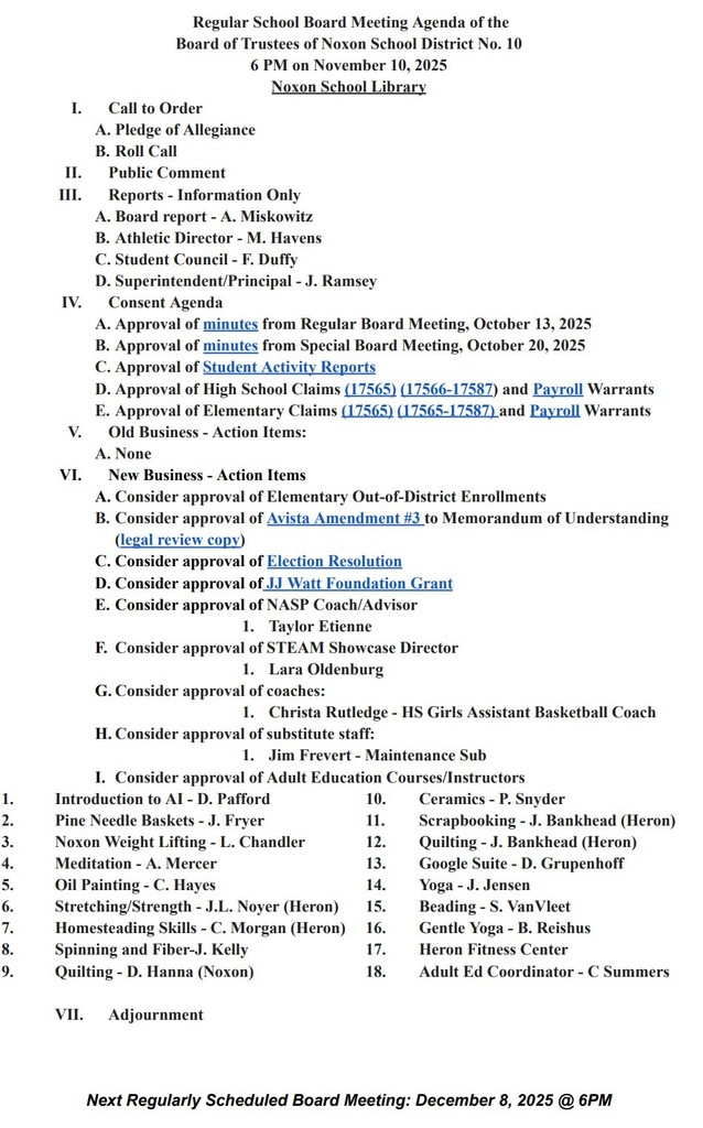 11-10-25 Regular Board Meeting