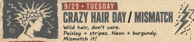 Crazy hair day