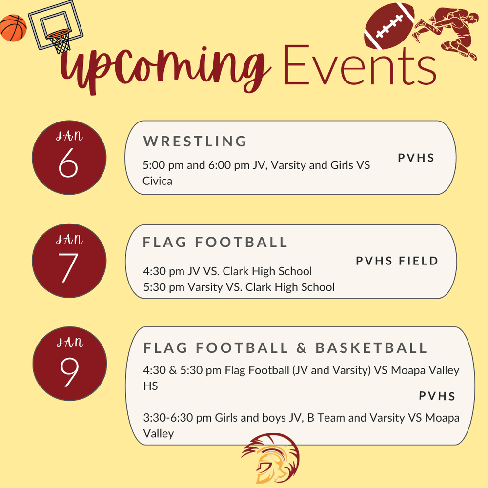 jan 7-9 for home sports 