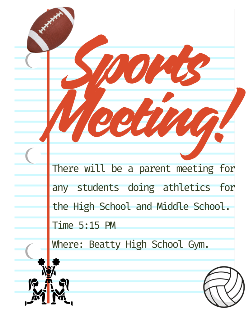 Beatty Athlete Parent Meeting