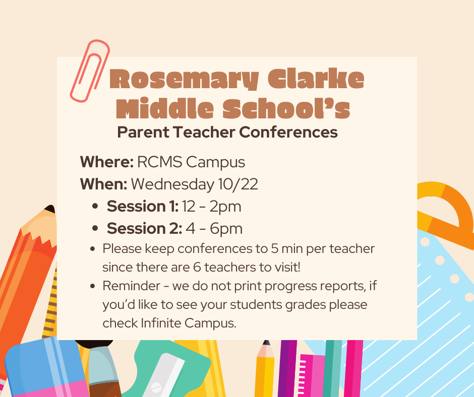 RCMS Parent Teacher Conference