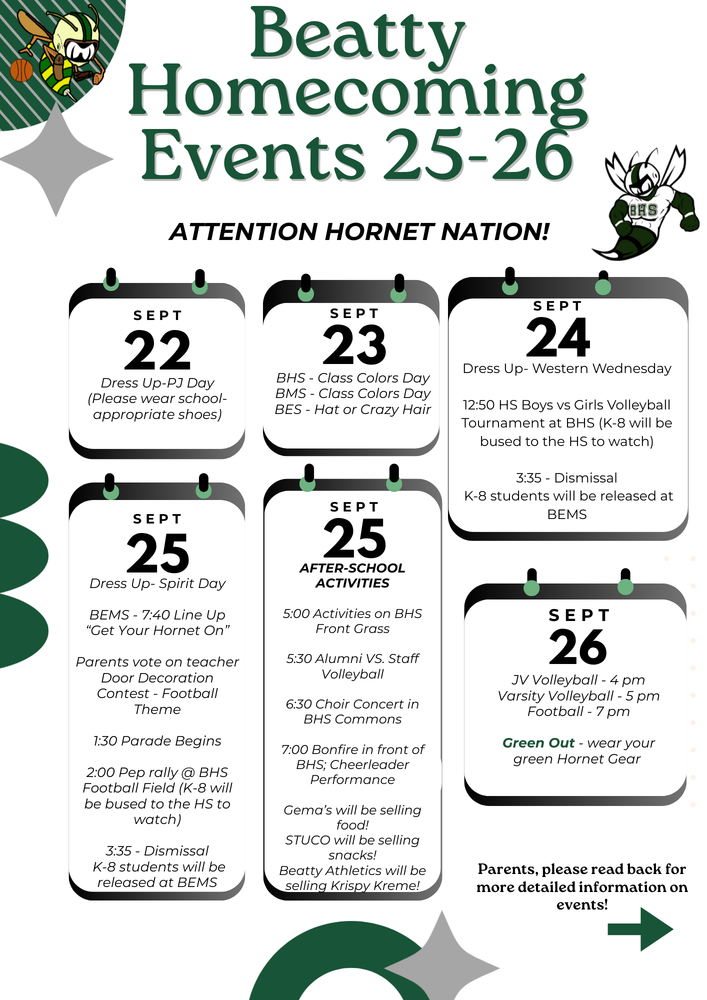 Homecoming Events 2025