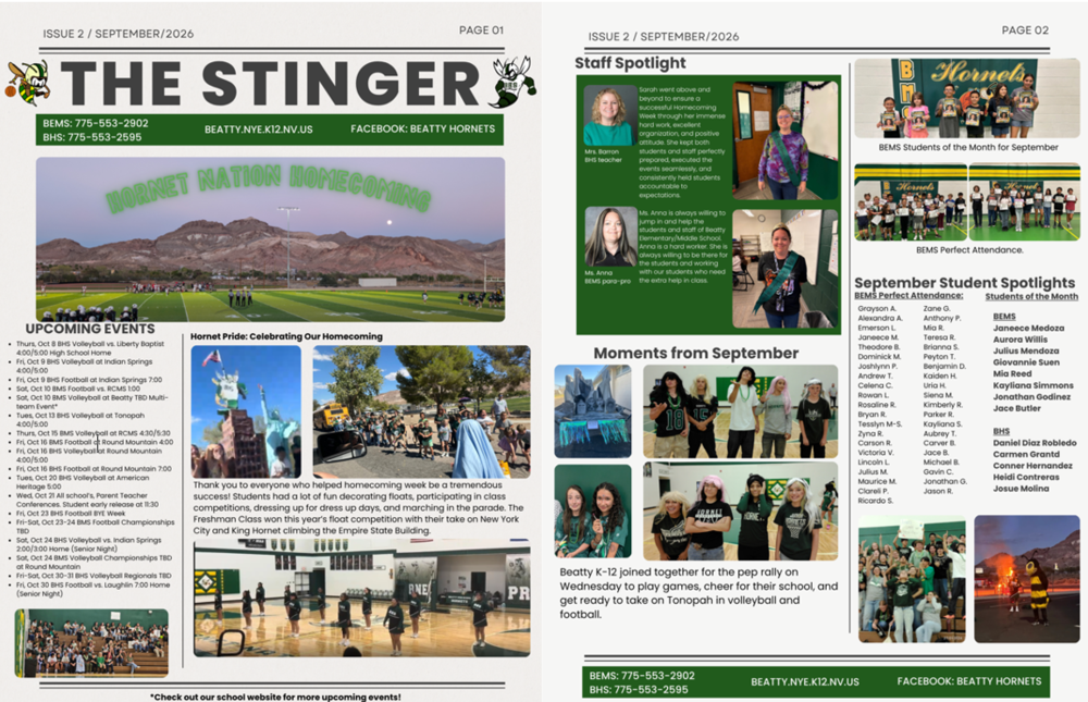 The stinger ISSUE 2 / September/2026