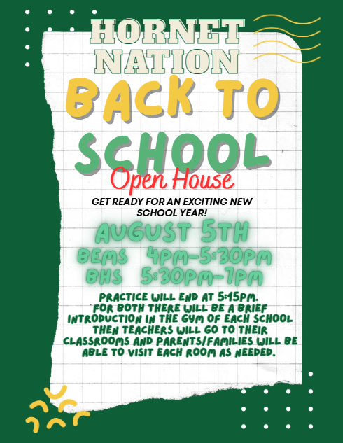Hornet Nation open house 2026-2027