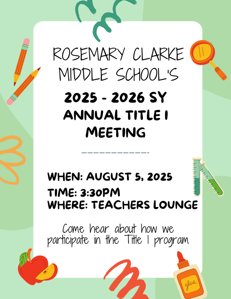 Annual Title 1 Meeting
