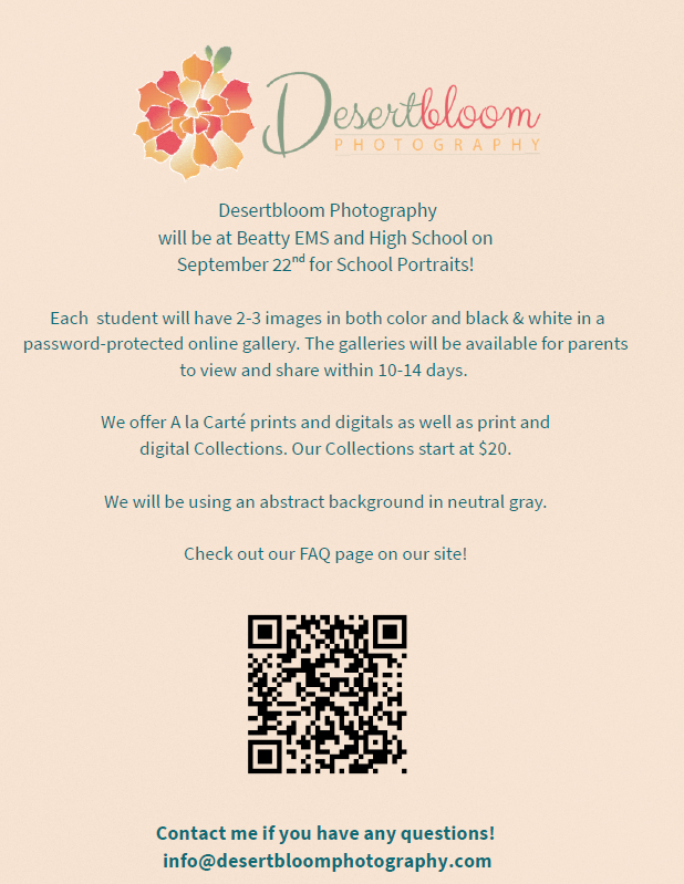 Picture day flyer 26-27
