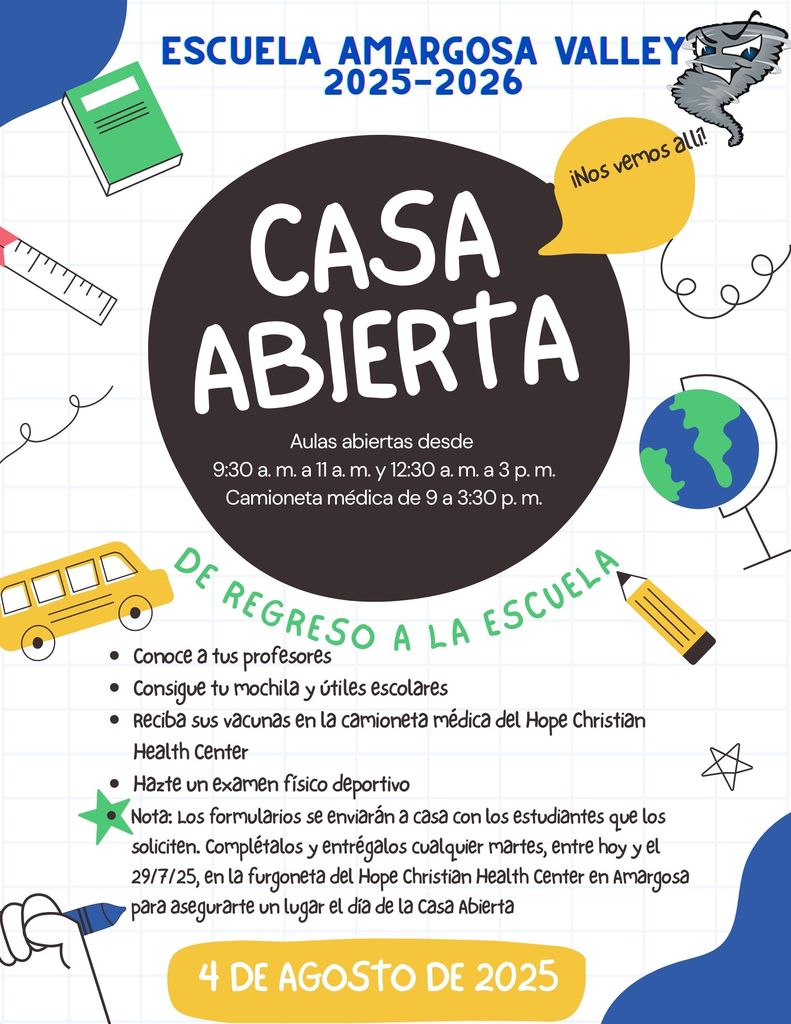 Amargosa Open House on August 4th posters