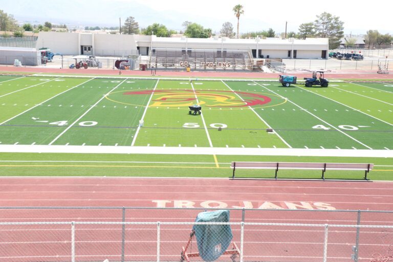 Pahrump Valley High School Launches Girls’ Flag Football Program and Adds Correct Field Lines