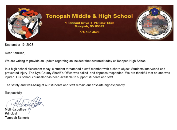 Statement of Event