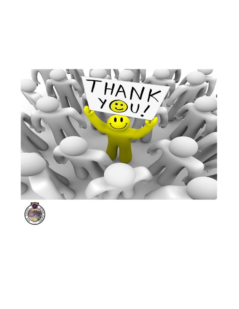 Thank you staff!
