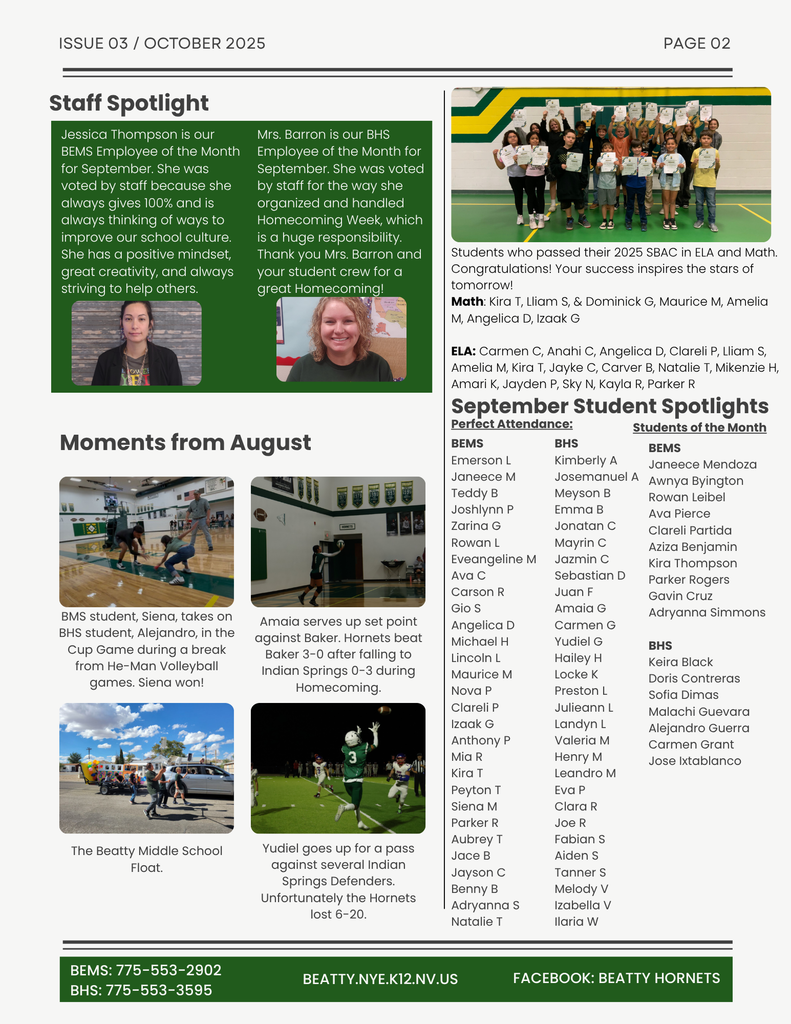 October newsletter 