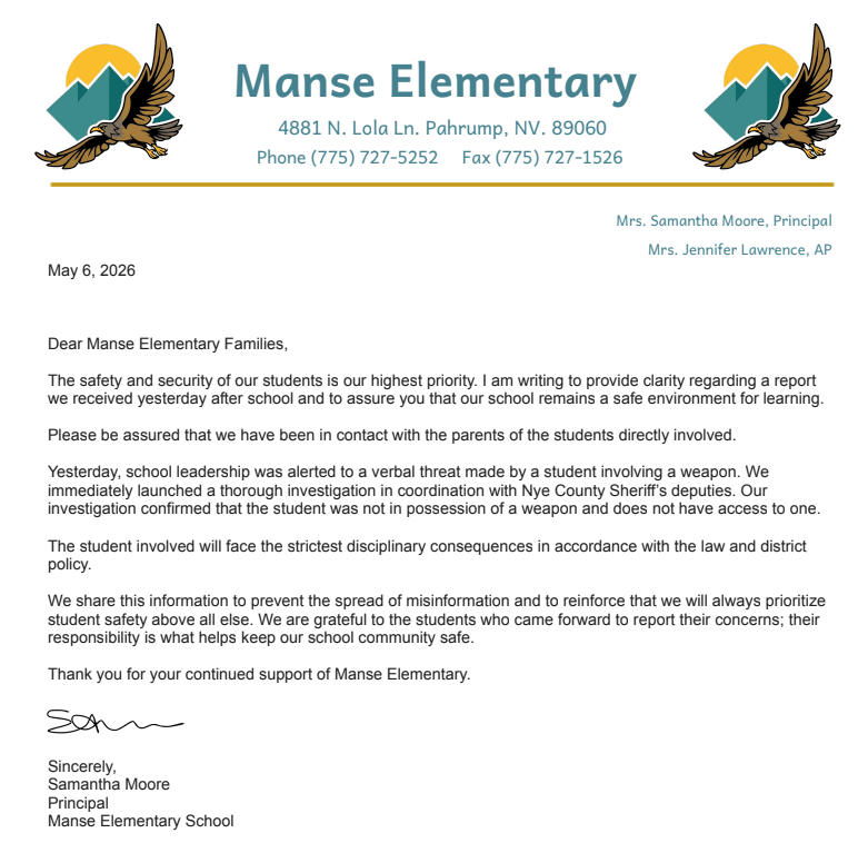 Manse Alert - School Safe
