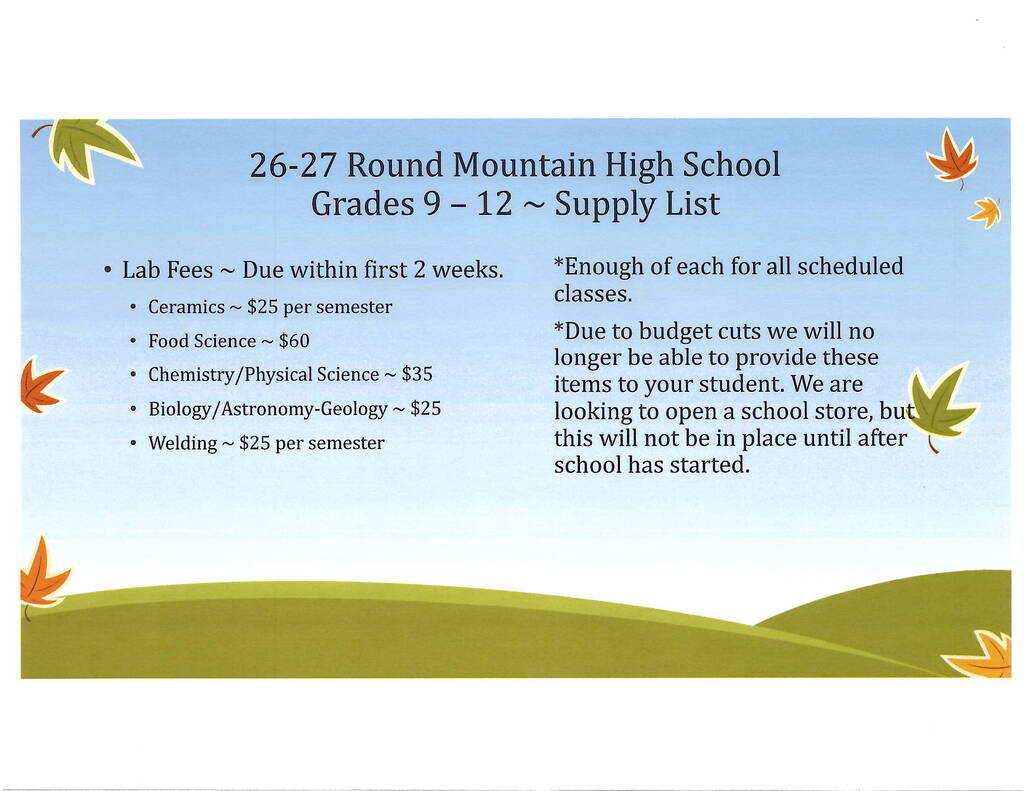 26-27 RMHS Supply List  3