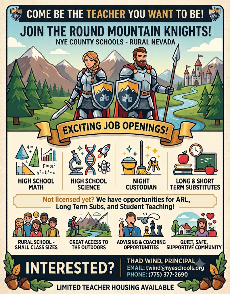 Teachers needed.