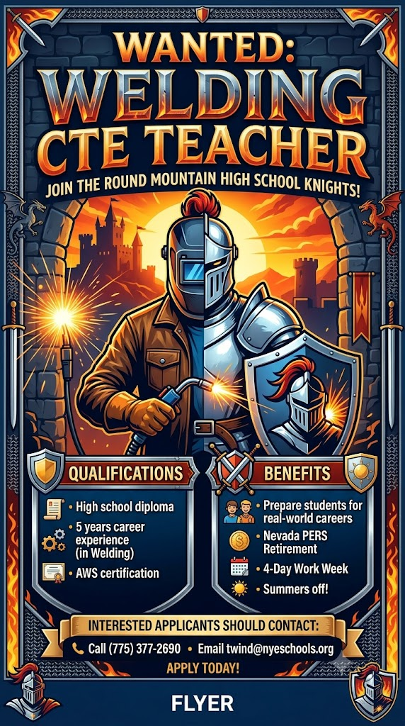Welding CTE Teacher Needed