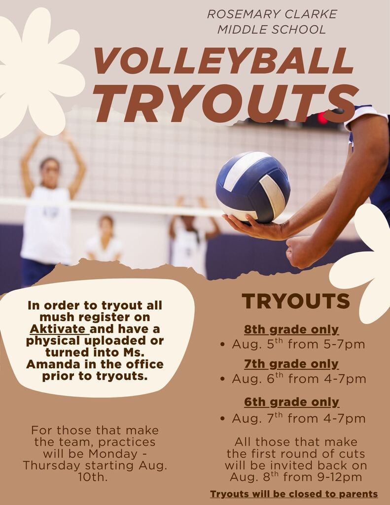 RCMS Volleyball Tryouts
