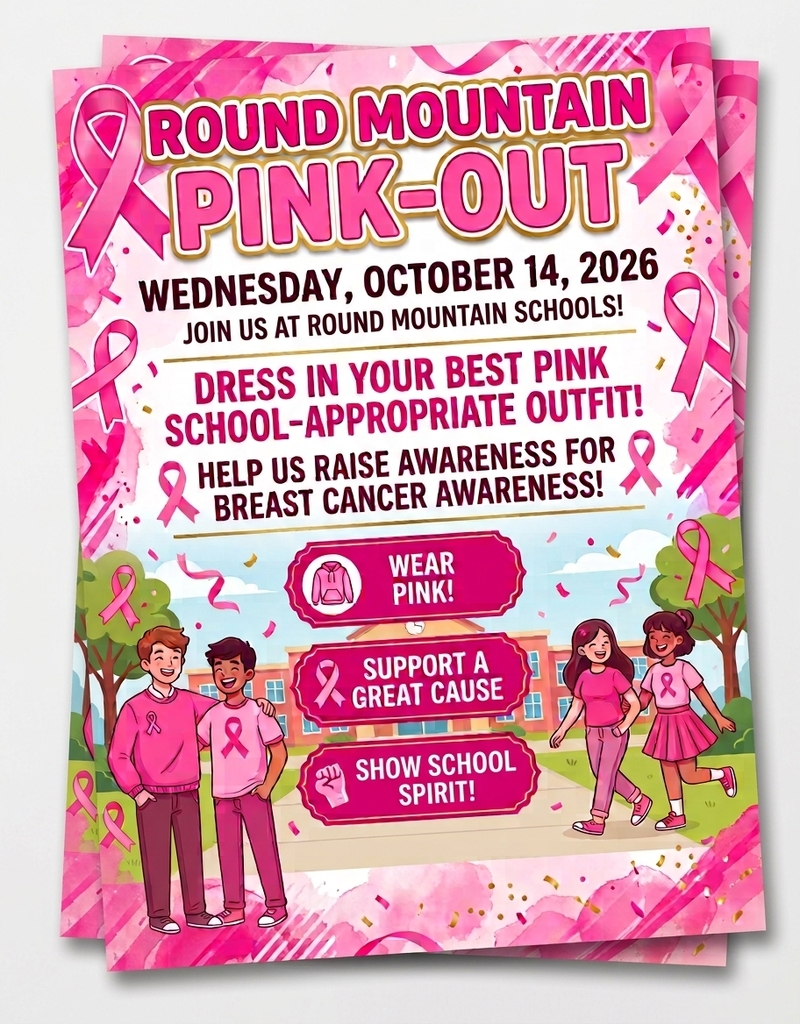 Round Mountain Schools Pink-Out