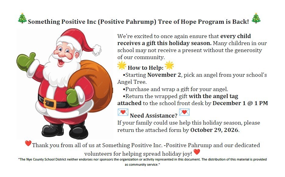 Tree of Hope Information Flyer