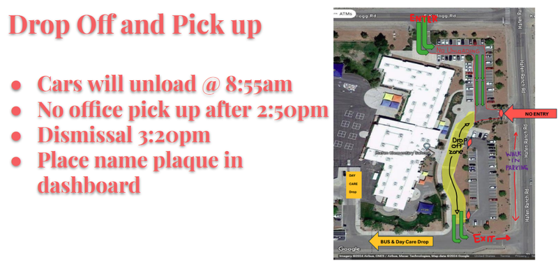 Drop off and pick up