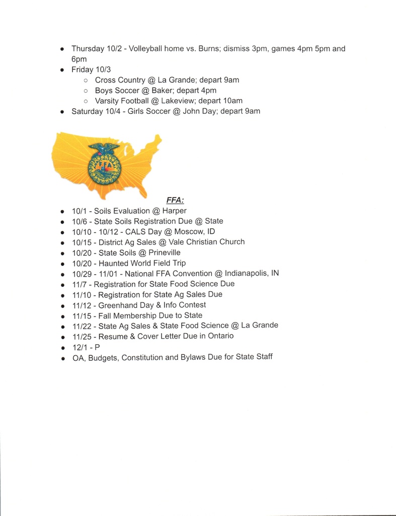 NHS Weekly Newsletter