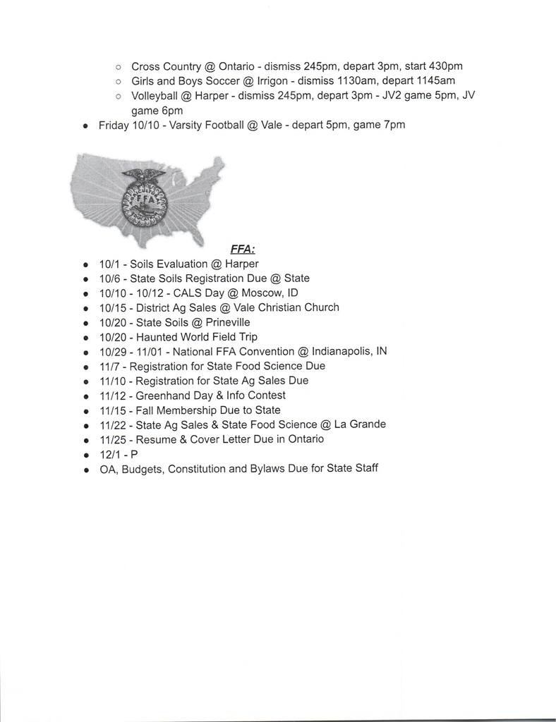 NHS Weekly Newsletter