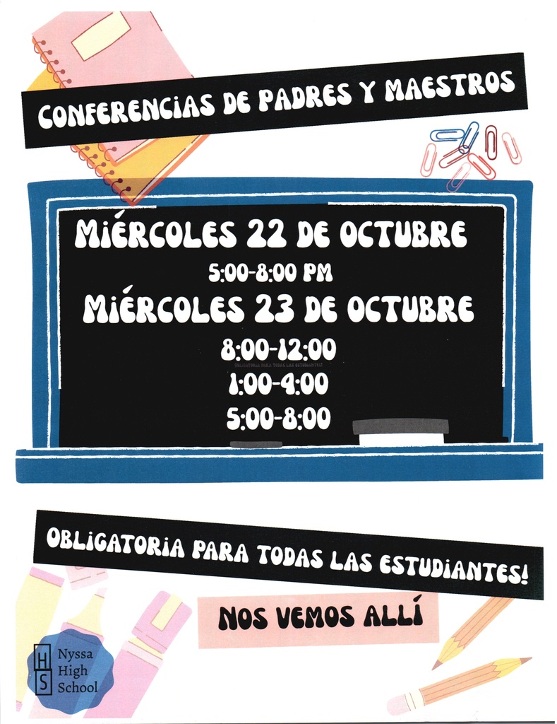Parent/Teacher Conferences Reminder 