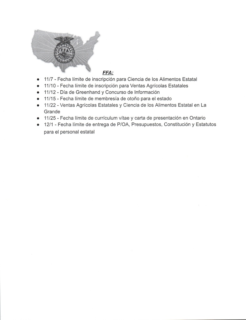 NHS Weekly Newsletter