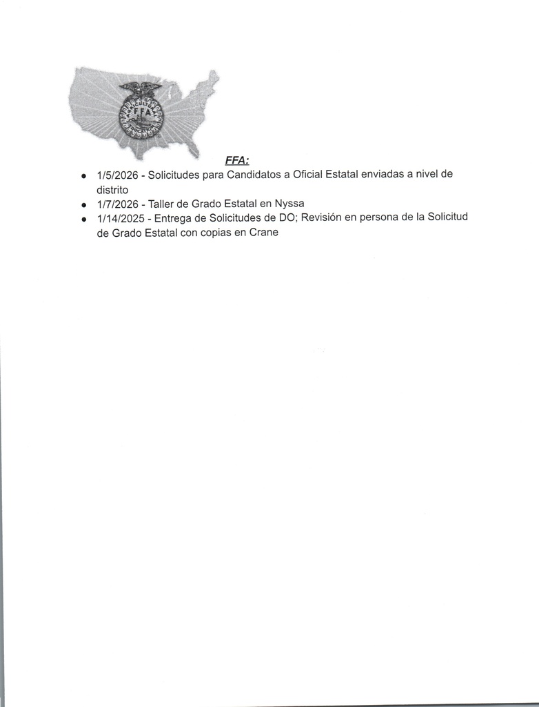 NHS Weekly Newsletter