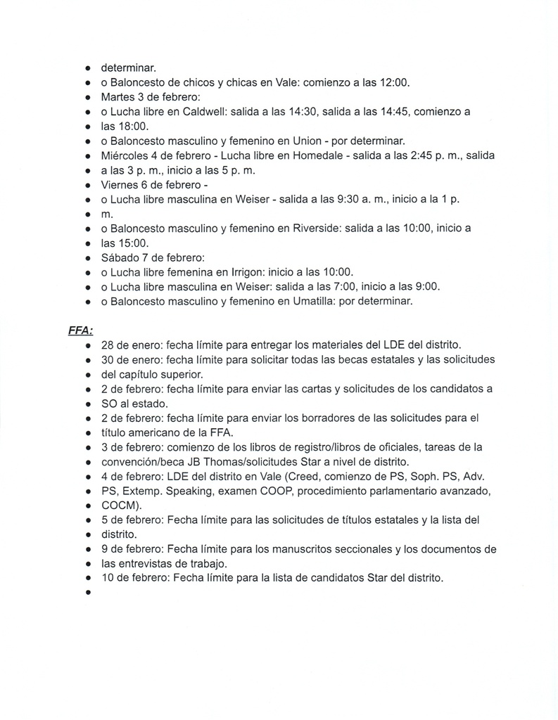 NHS Weekly Newsletter