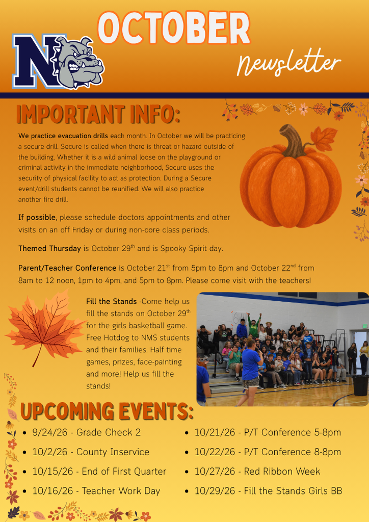 NMS October Newsletter/Boletín de Octubre