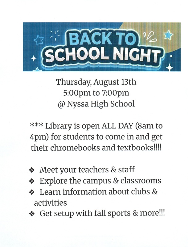 NHS Back 2 School