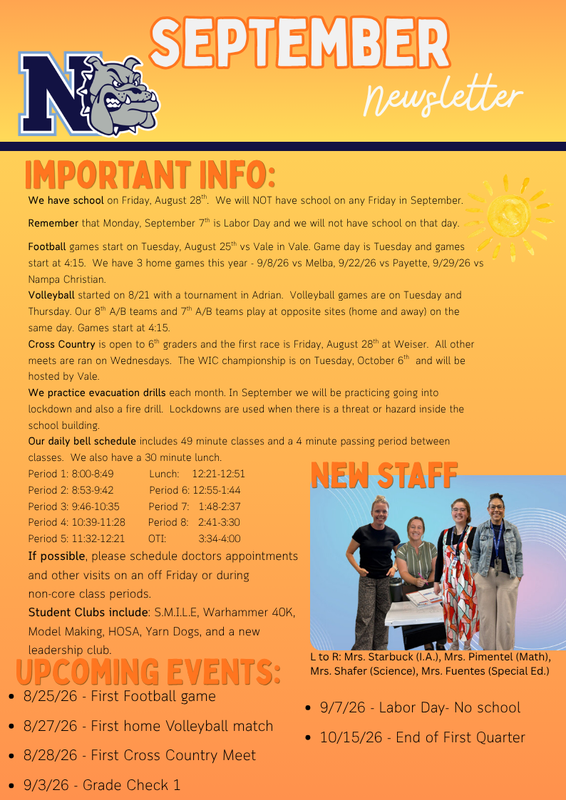 NMS Sept Newsletter