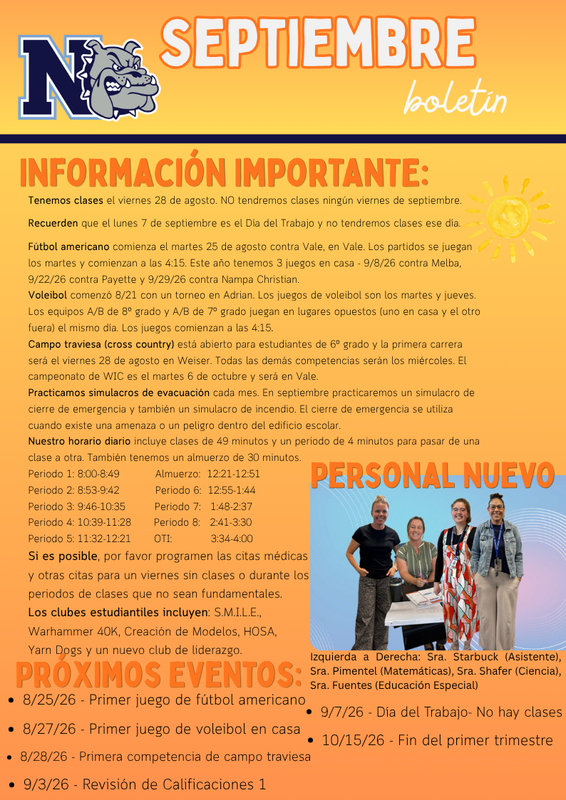 NMS Boletín de Septiembre