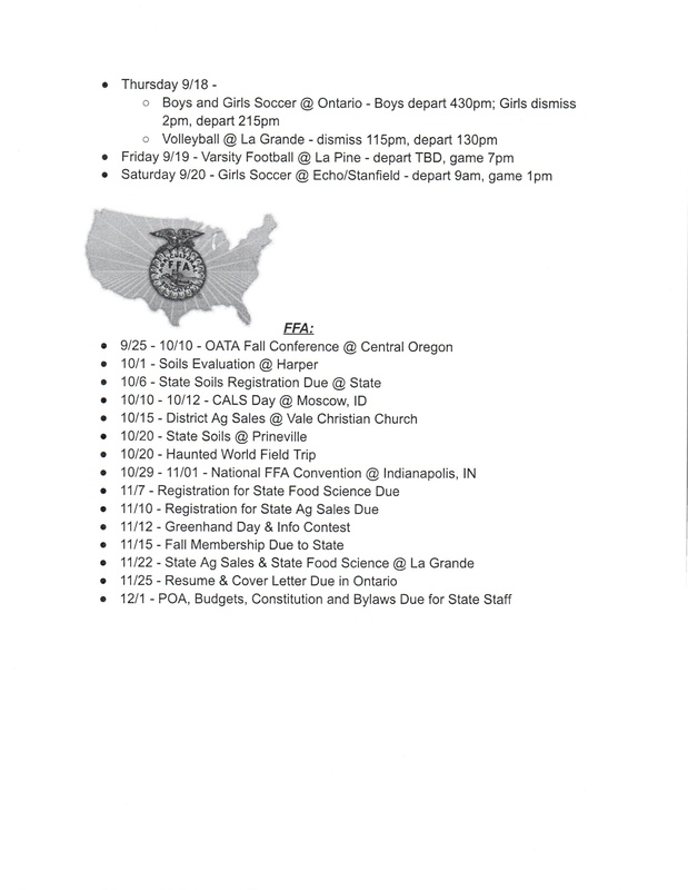 NHS Weekly Newsletter