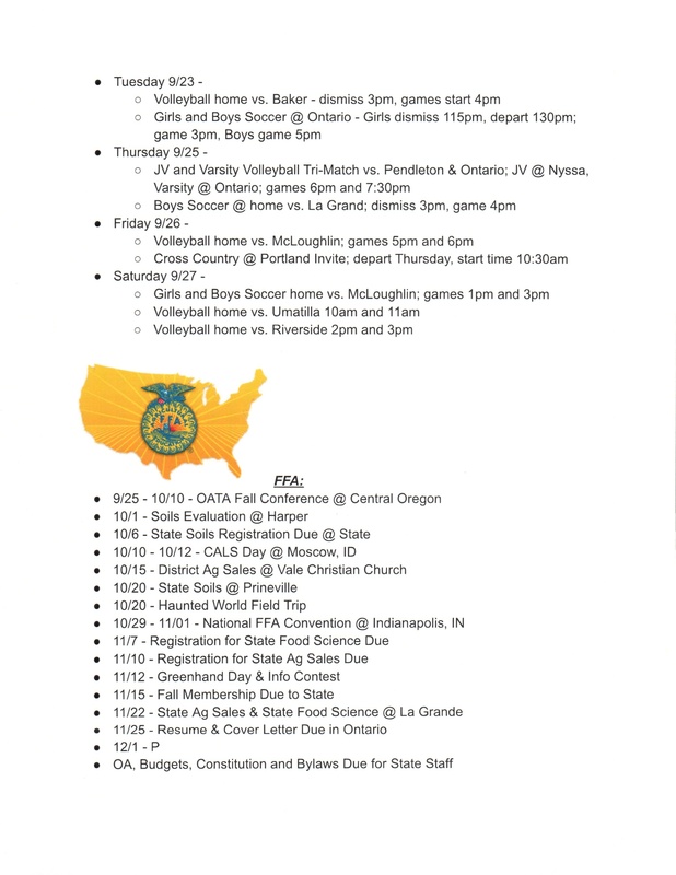 NHS Weekly Newsletter