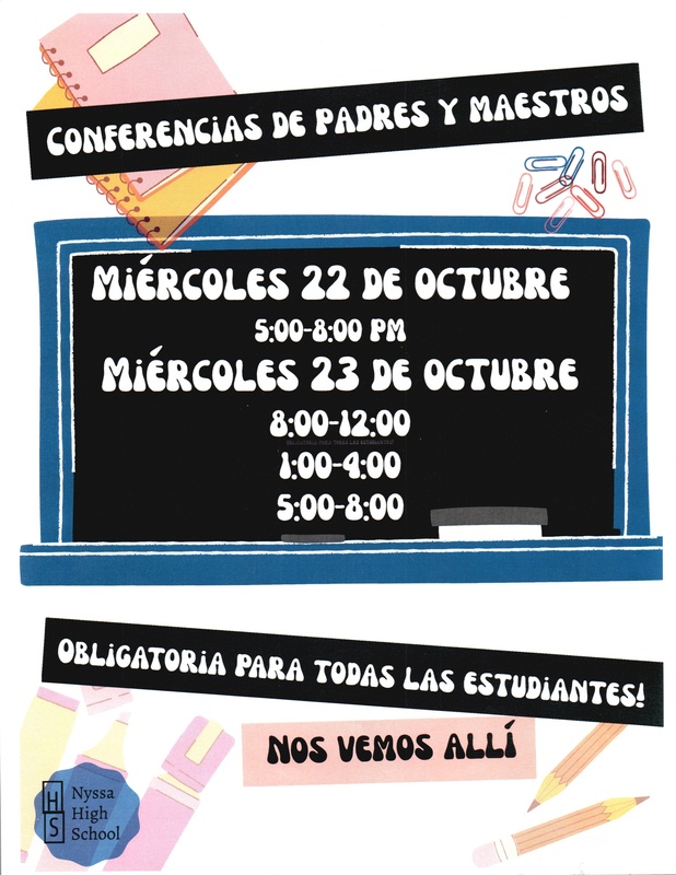 Parent/Teacher Conferences Reminder 