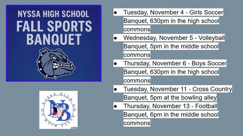 Fall Sports Banquets