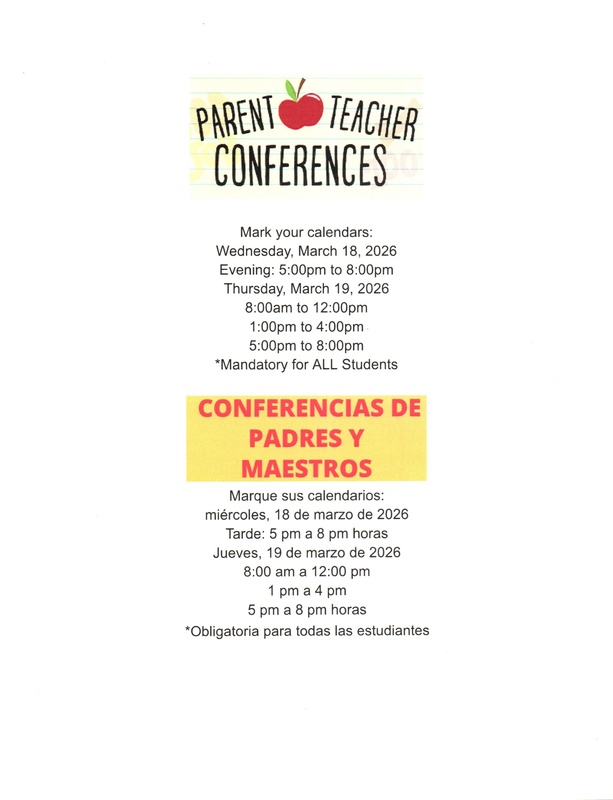 Parent/Teacher Conferences Reminder 